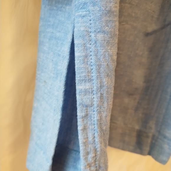 JACKLYN SMITH 2PC LINEN SHIRT & JACKET SET WOMEN'S SIZE MEDIUM - Picture 9 of 16